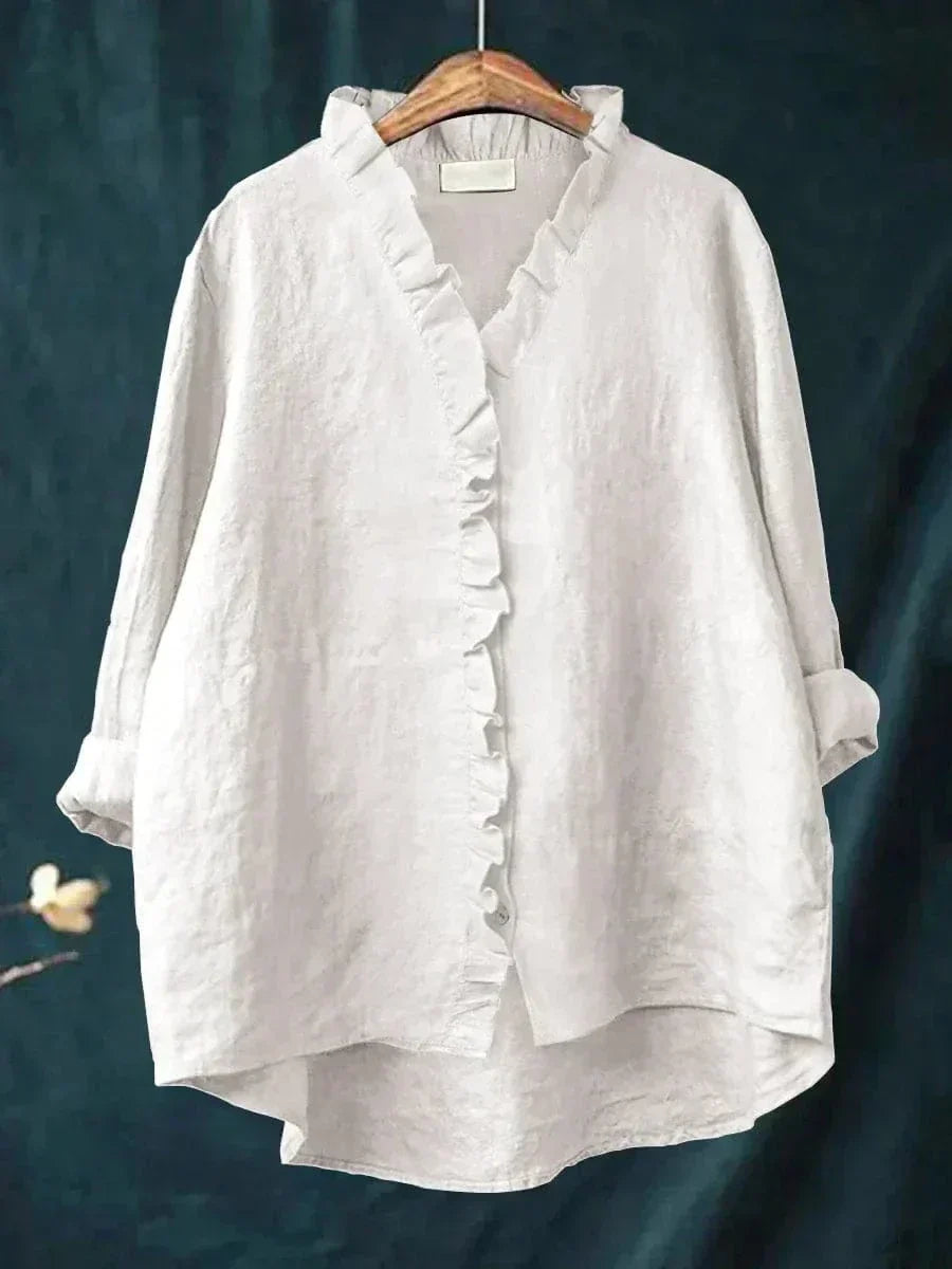 Célestine™ | Delicate Ruffled Blouse