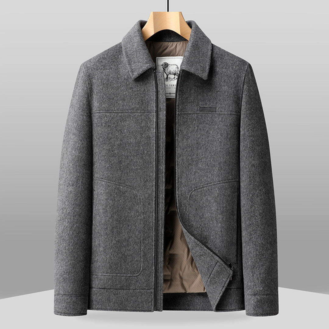 LUXURIOUS ZIP WOOL JACKET
