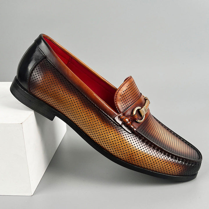 BREATHABLE LEATHER LOAFERS