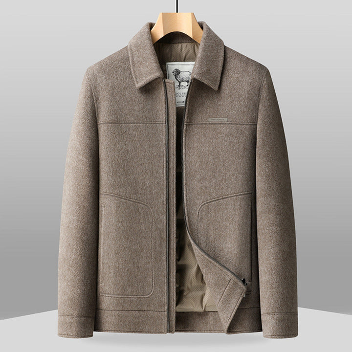 LUXURIOUS ZIP WOOL JACKET