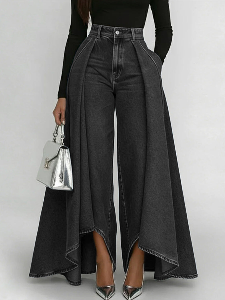 Amelia - High-Waisted Wide-Leg Jeans