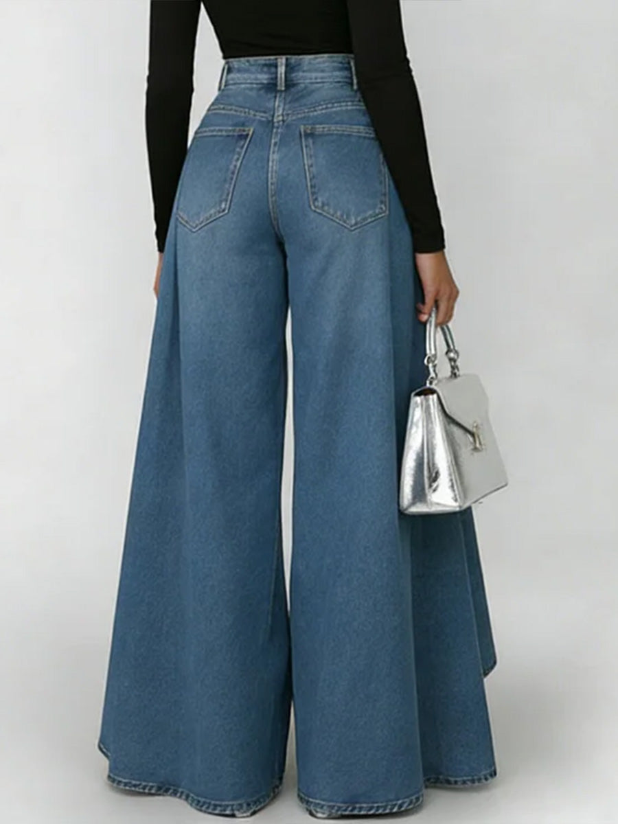 Amelia - High-Waisted Wide-Leg Jeans
