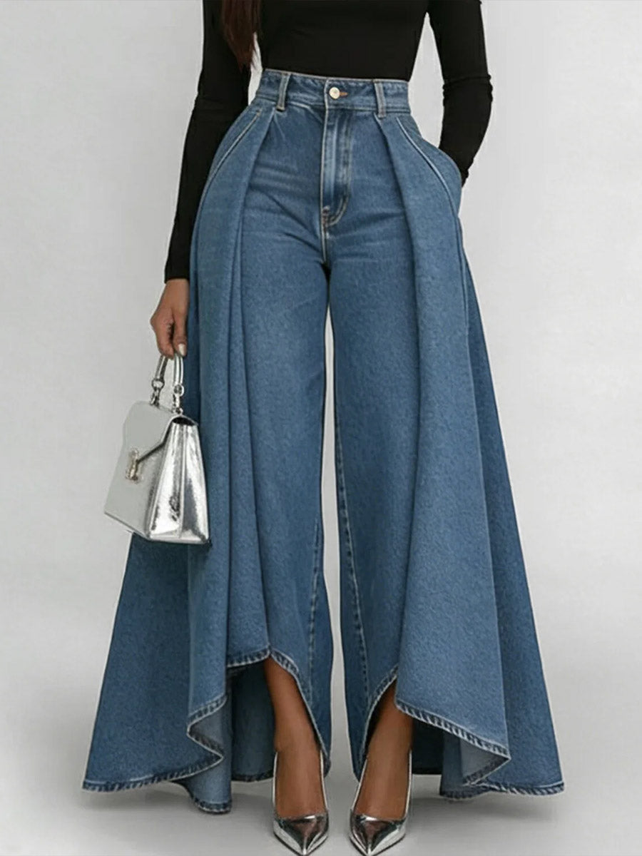 Amelia - High-Waisted Wide-Leg Jeans