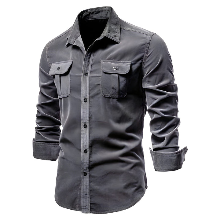 Brian - Classic Military Style Button-Up Shirt | By Julian & Claire Toronto