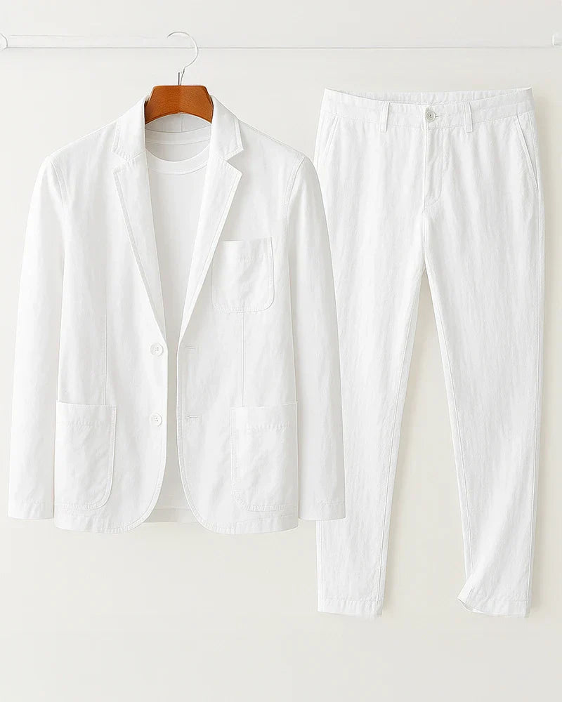Lorenzo Linen Relaxed Suit