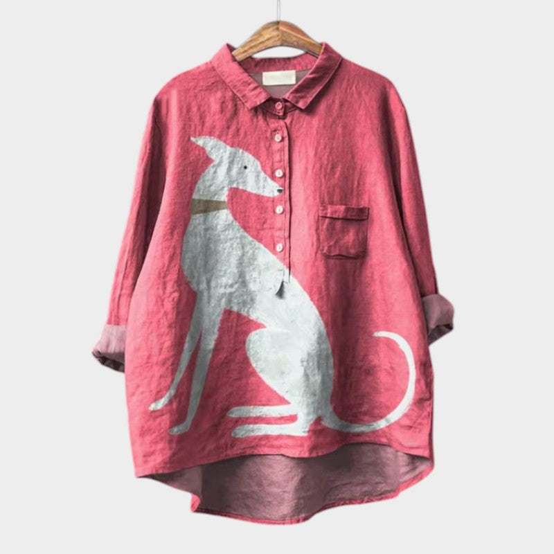 Ondine™ | Fun Animal Print Blouse