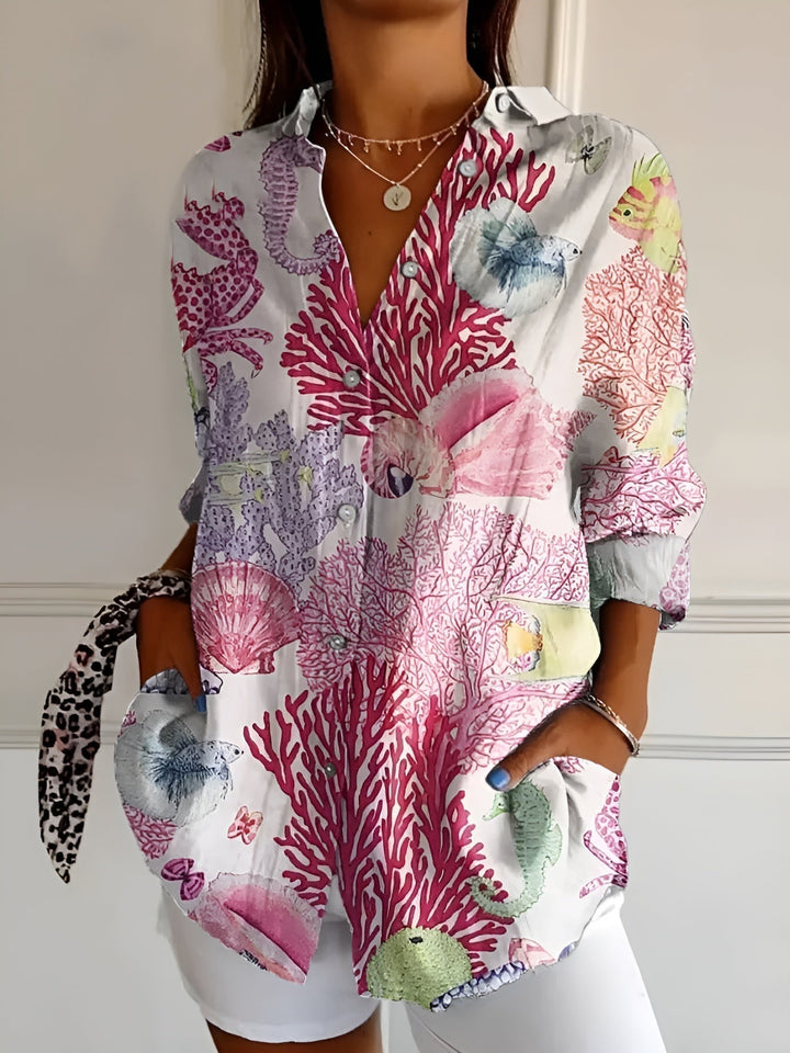 Kaitlyn™ | Floral Fluid Blouse
