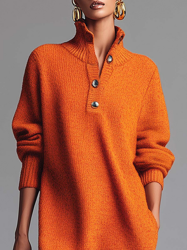 Maribel™ | Soft Knitted Button Dress